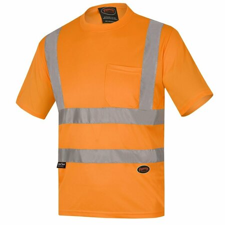 PIONEER Eye Shirt, Orange, Large, 2" Bird V1054050U-L